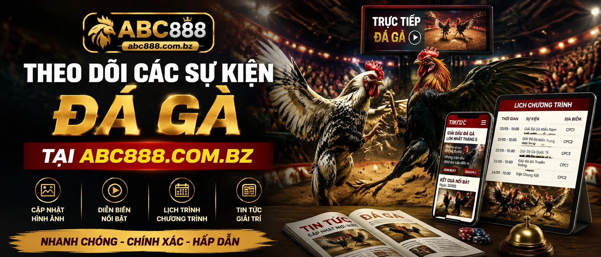 Đá Gà mobile experience trên abc888.com.bz