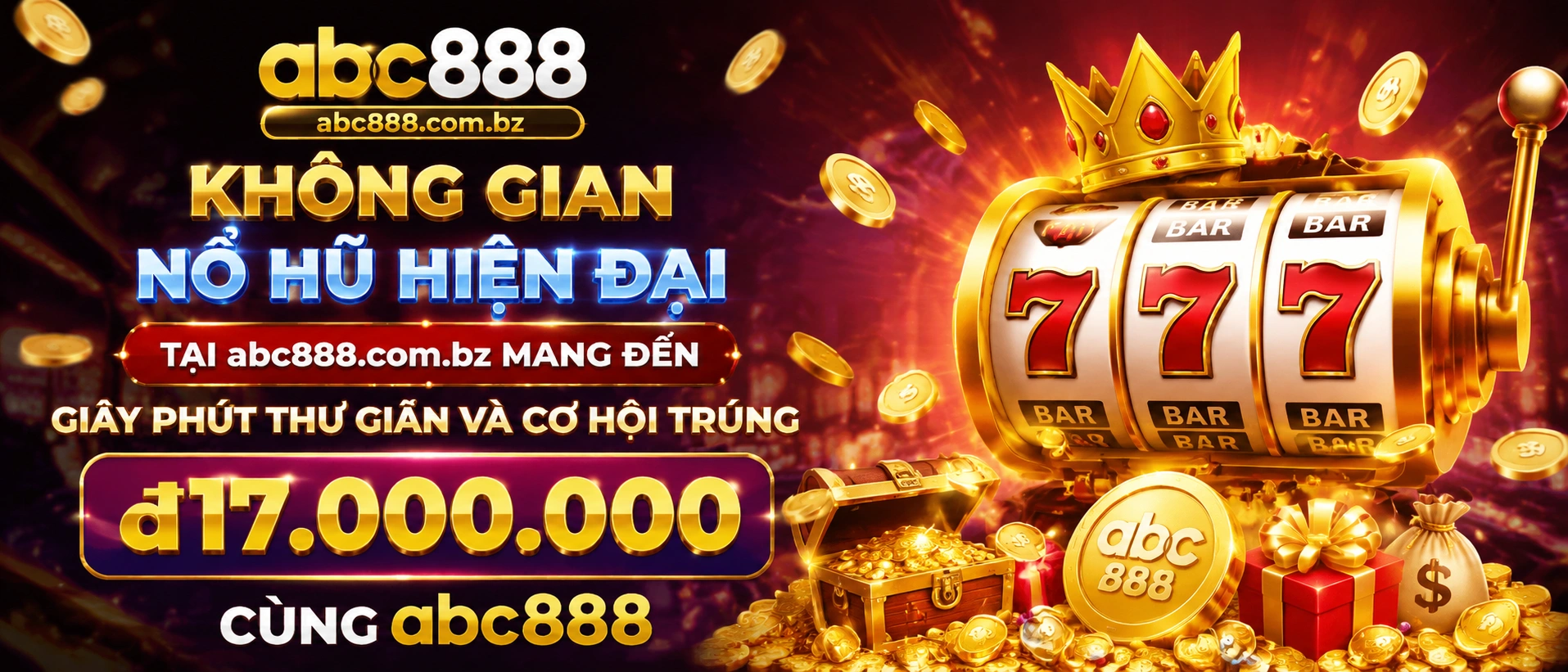 Giao diện Nổ Hũ trên abc888.com.bz hiển thị danh mục game gọn cho mobile